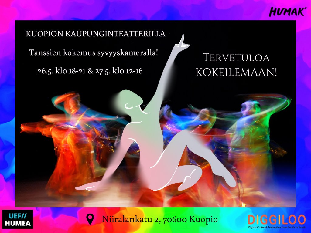 HUMEA_Lab's tweet photo. Mukana @nuorikulttuuri tapahtumassa, #HUMAK opiskelijan mukana 🔜 https://t.co/2M0d4FNd60