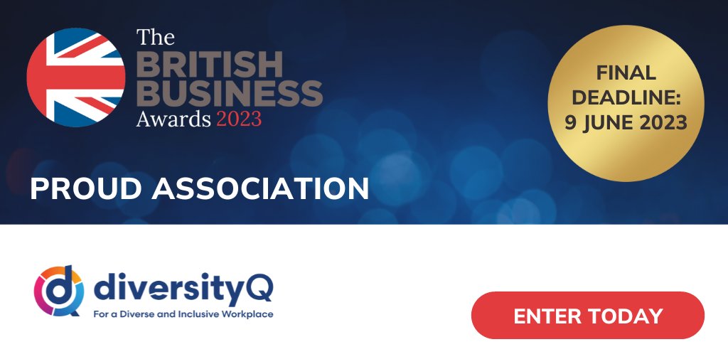 🌟 Attention change-makers and diversity champions! We're thrilled to support the British Business Awards 2023! 

Gain recognition for your commitment to diversity and excellence. Enter now: britishsmallbusinessawards.co.uk/2023-categorie…

#BBA2023 #BritishBusinessAwards