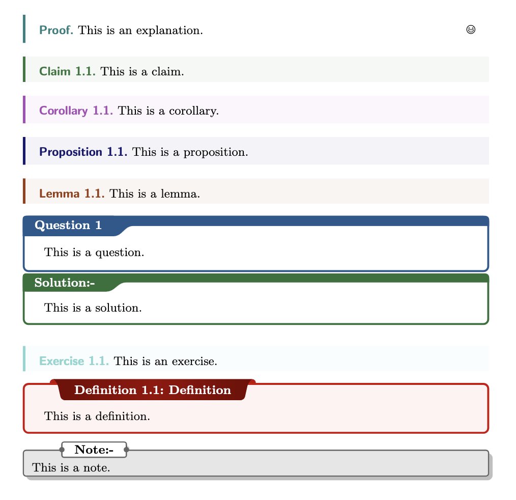 ders notu çıkarmak için güzel bir latex template'i buldum