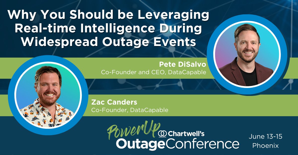 Chartwell Inc. (@chartwellinc) on Twitter photo Learn how the <a href="/DataCapable/">DataCapable</a> platform uses situational awareness to help teams of all sizes & budgets respond to #outage events proactively & prevent a service disruption from evolving into a #communications crisis.
SEE ALL AGENDA HIGHLIGHTS: ow.ly/xyHL50On1hr Learn how the <a href="/DataCapable/">DataCapable</a> platform uses situational awareness to help teams of all sizes & budgets respond to #outage events proactively & prevent a service disruption from evolving into a #communications crisis.
SEE ALL AGENDA HIGHLIGHTS: ow.ly/xyHL50On1hr