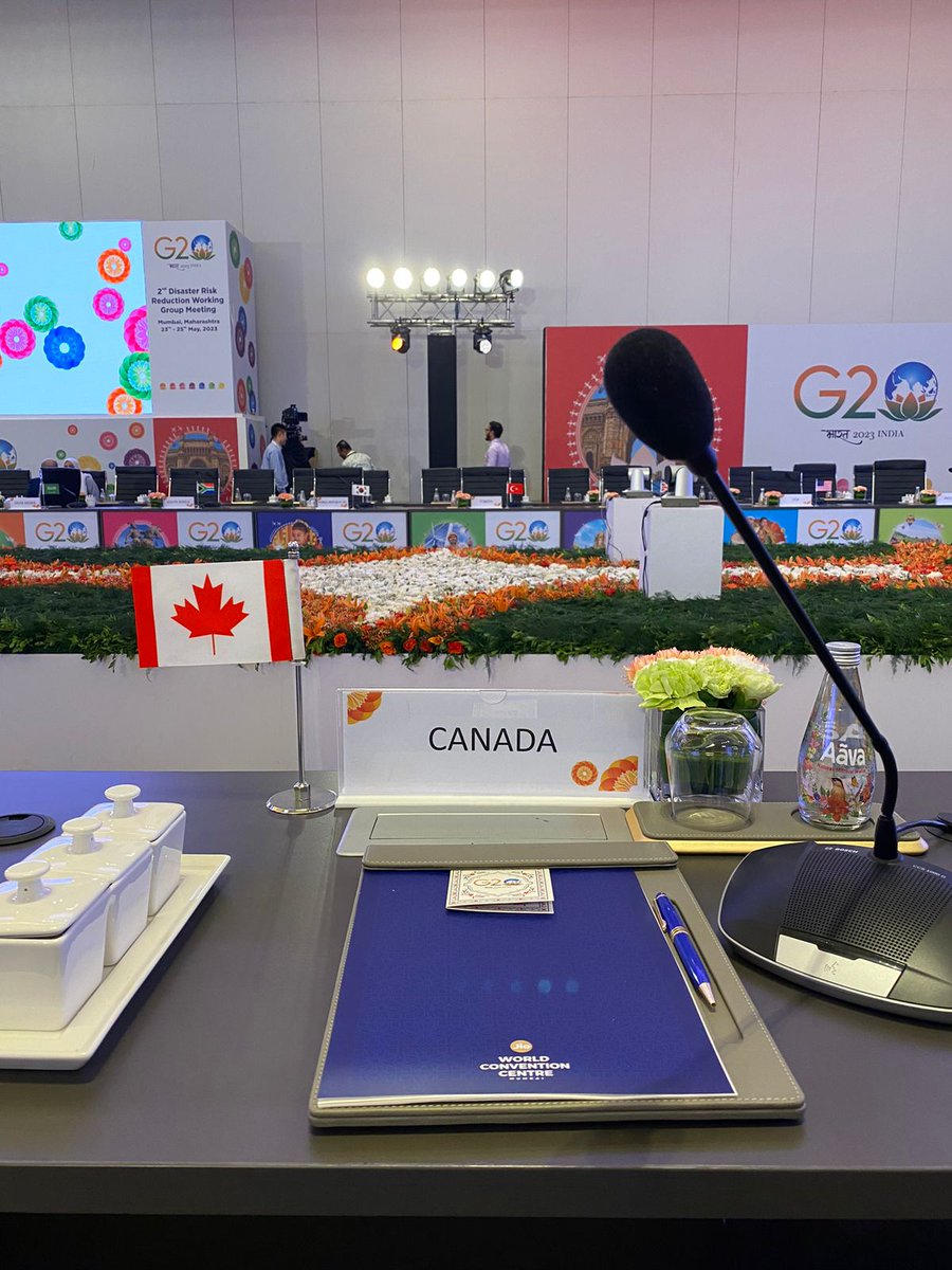 #G20India is starting to get busy! This week <a href="/JustinElavathil/">Justin Elavathil</a> and I attended the Disaster Risk Reduction working group meeting here in #Mumbai. Kudos to @G20_India_2023 for such excellent organisation.