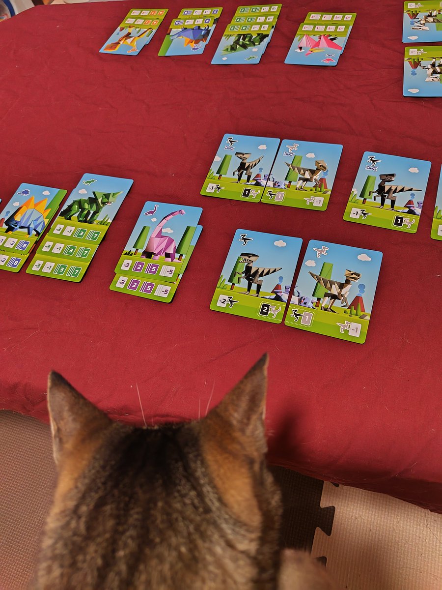 nekoneko_okke's tweet photo. 恐竜さんあつまれあつまれニャアアア🦕🦖
#猫とボードゲーム
#キューボサウルス #cubosaurs https://t.co/CRIJ7l0Zka