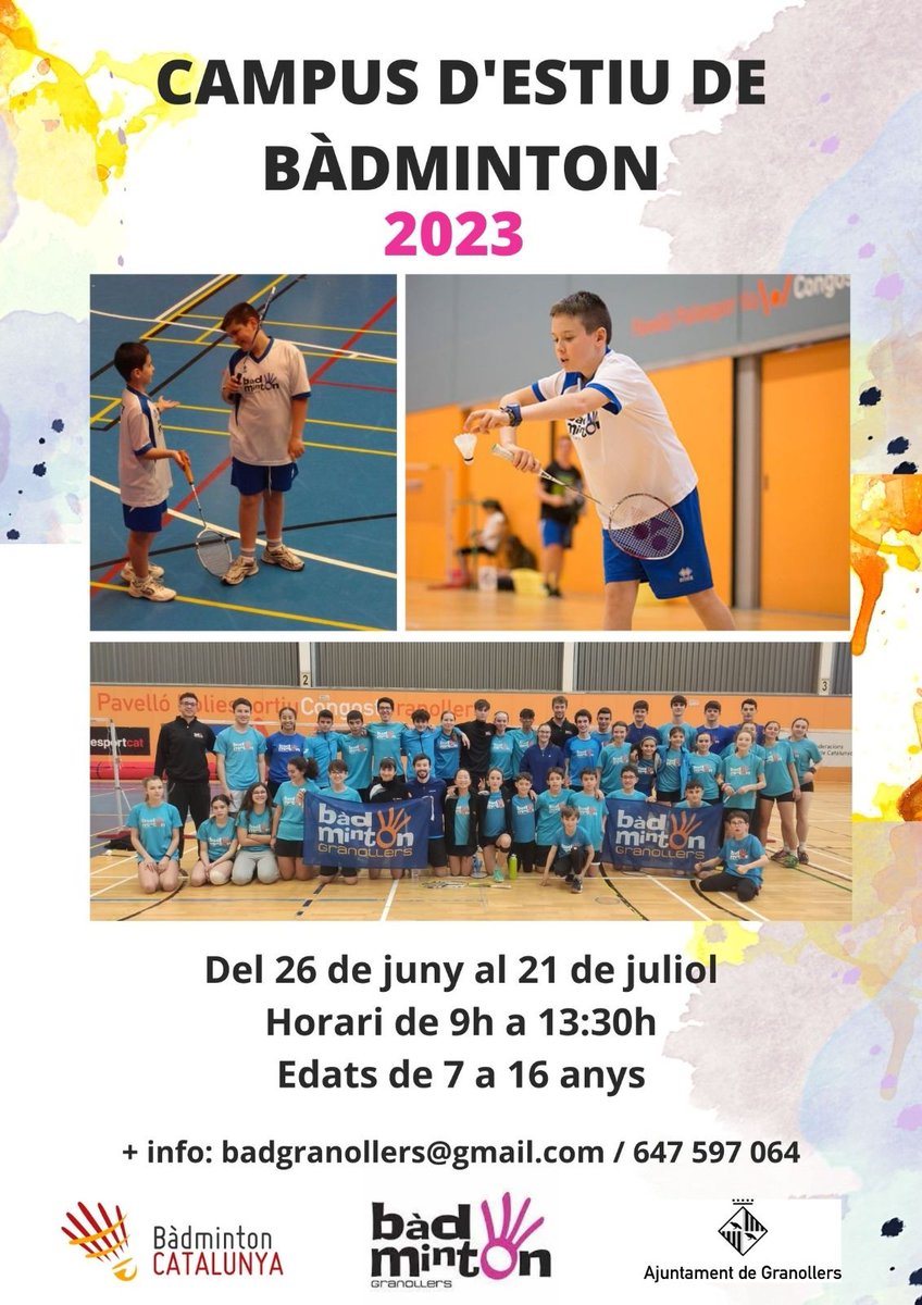 Campus d'estiu de bàdminton 2023