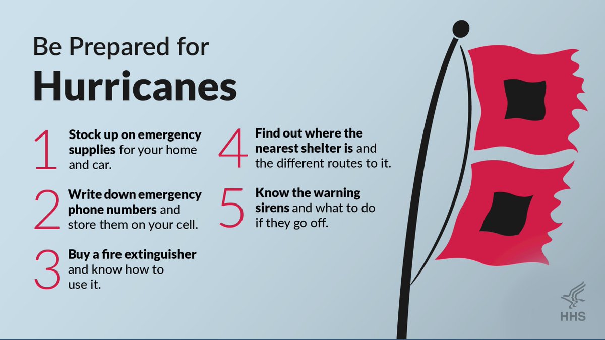 HHS.gov on Twitter "Hurricane season is just around the corner. Are