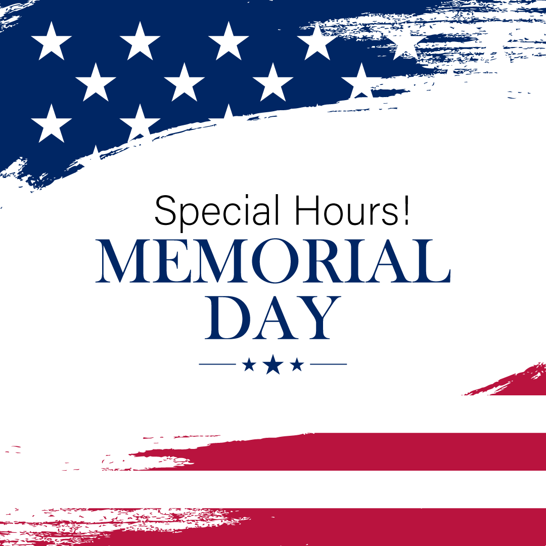 Happy (almost) Memorial Day! 
We'll be open on Monday 10a-3p, but service and parts will be closed!