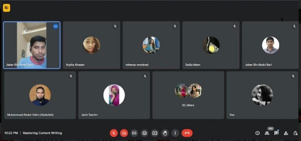 YSSEGLOBAL's tweet image. Content Writing Department hosted a session on &quot;Mastering Content Writing&quot; this Thursday on 25th May, 2023 at 10 pm over google meet where more than 120 participants joined virtually. 

#YSSE  #Content_writing  #Session  #Growth_mindset