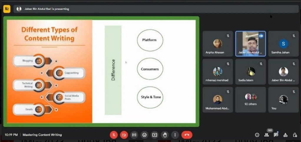 YSSEGLOBAL's tweet image. Content Writing Department hosted a session on &quot;Mastering Content Writing&quot; this Thursday on 25th May, 2023 at 10 pm over google meet where more than 120 participants joined virtually. 

#YSSE  #Content_writing  #Session  #Growth_mindset