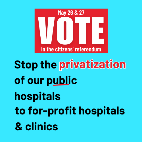 Today's the day! In-person ballots for the @OntarioHealthC citizen referendum on health care privatization open today! Make your voice heard on @fordnation plan to privatize at a poling station near you: publichospitalvote.ca #publichospitalvote #onpoli #onhealth