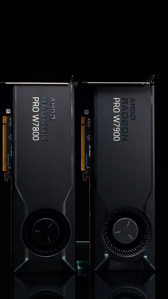 Elevate your workstation.

The Radeon PRO W7900 & W7800 are available now. 

Details: bit.ly/3orBCwH