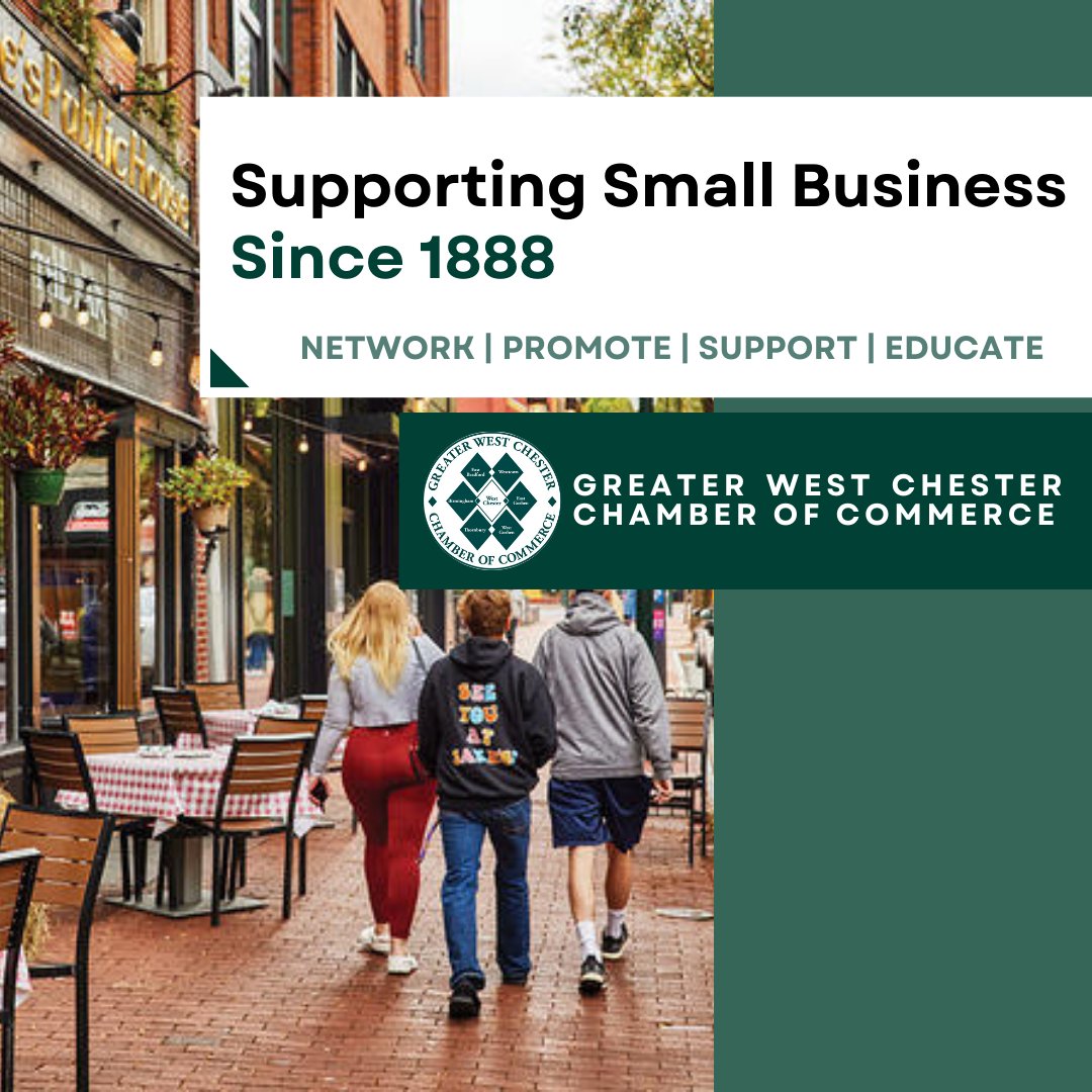 As the leading organization for Greater West Chester small businesses, we are proud to provide free networking, promotional opportunities, and educational seminars. Visit out website to find out more about how membership can benefit you!
