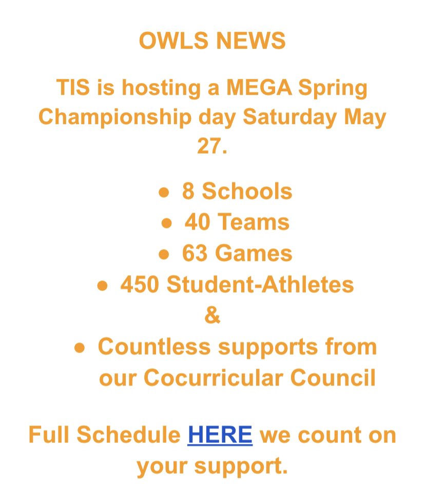 What an incredible school year ending by an #epic MEGA Spring Championship. Let’s Go #tashschool OWLS.  TIS is leading a positive and #Inclusive school #sport  program. 🇺🇿