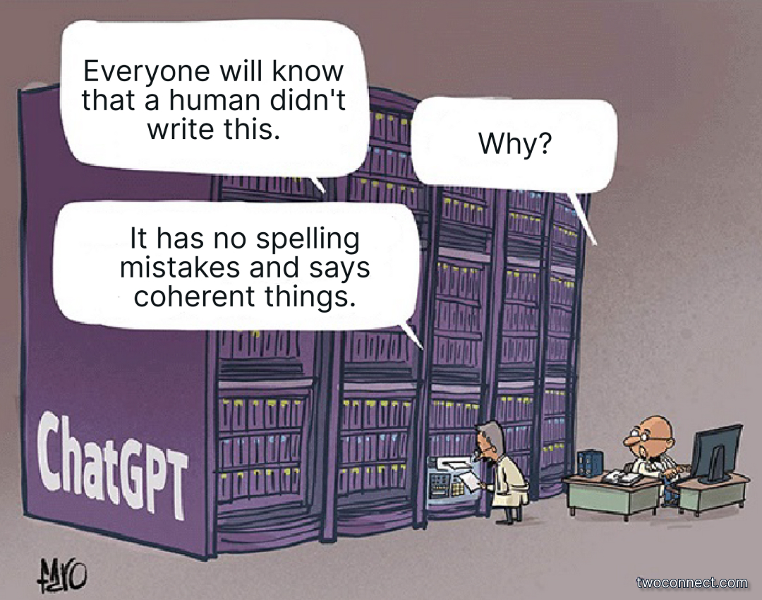 TwoConnectNow's tweet photo. Things are getting out of control! 😆

#chatgpt #ai #aihumor https://t.co/WMHlolbBCN