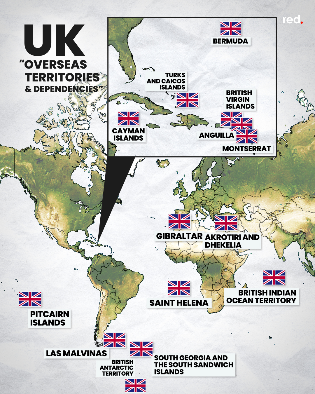 Mapped: Overseas Territories and Dependencies of the World