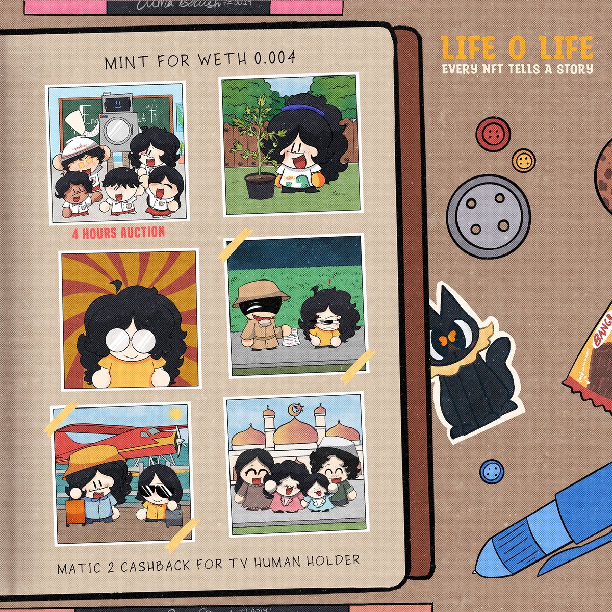 💛 MINTING NOW 💛

Hello 👋 New #LifeOLife drop is LIVE 🎉 

LINK opensea.io/collection/lif…

Life O Life is a project based on true story 📚 and every #NFT tells a story 🥰

#NFTCommunity #NFT宣伝枠 #NFTProject #NFTs #nftart #NFTartists #nftcollector