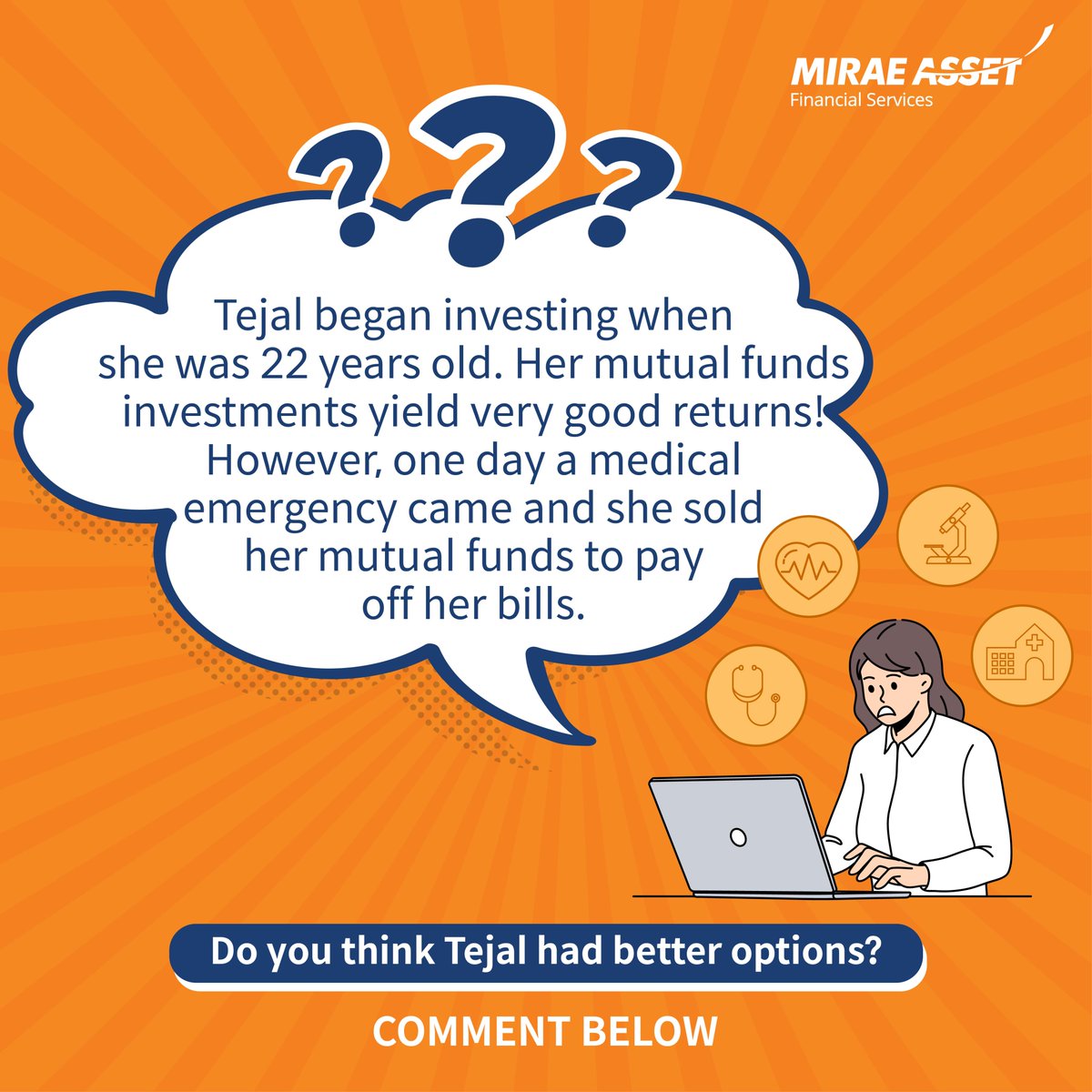 MiraeAssetFin's tweet photo. Put yourself in Tejal's shoes and let us know what you would have done differently in the comments.

#miraeassetfinancialservices #loanagainstsecurities #commentbelow #lienit https://t.co/EMprNR6VAQ