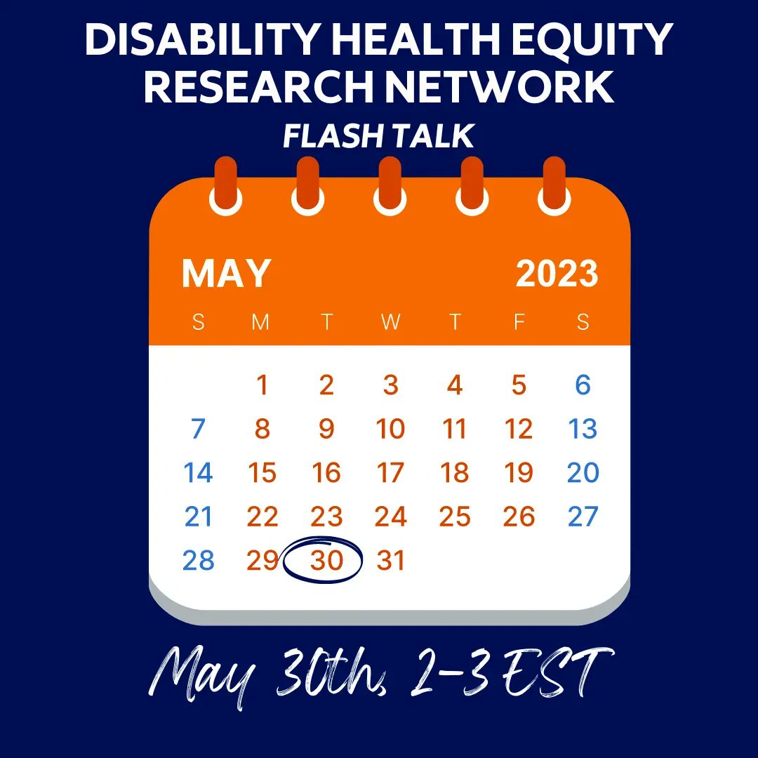 This month's @DisabilityHERN Flash Talk features Lerner Center Graduate Research Assistant, Nastassia Vaitsiakhovich. Register here: buff.ly/3Buyjra @scottdlandes @CAPS_research @AgingStudiesSU