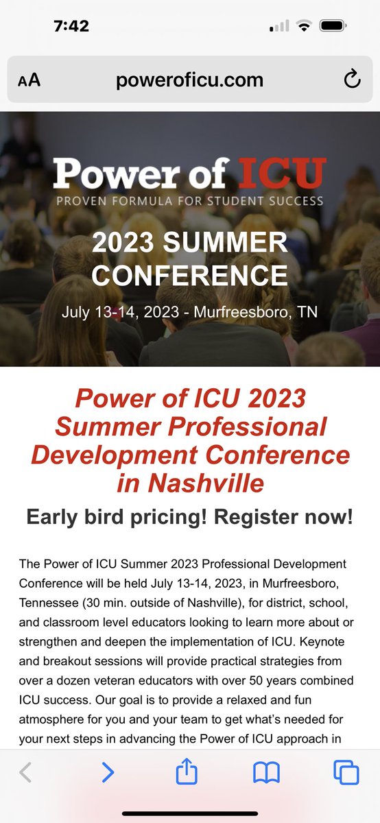 poweroficu's tweet image. Don’t miss our!!! Registration for the @POWERofICU 2023 Summer Conference is open! Get early bird pricing by booking now at poweroficu.com/conference/ #EducationalConference #SummerEd