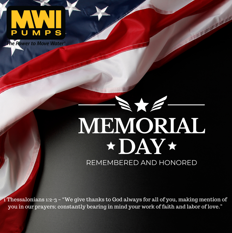 MWIPumps's tweet photo. We honor all those that gave the ultimate sacrifice on this Memorial Day https://t.co/WGWv2p96wR