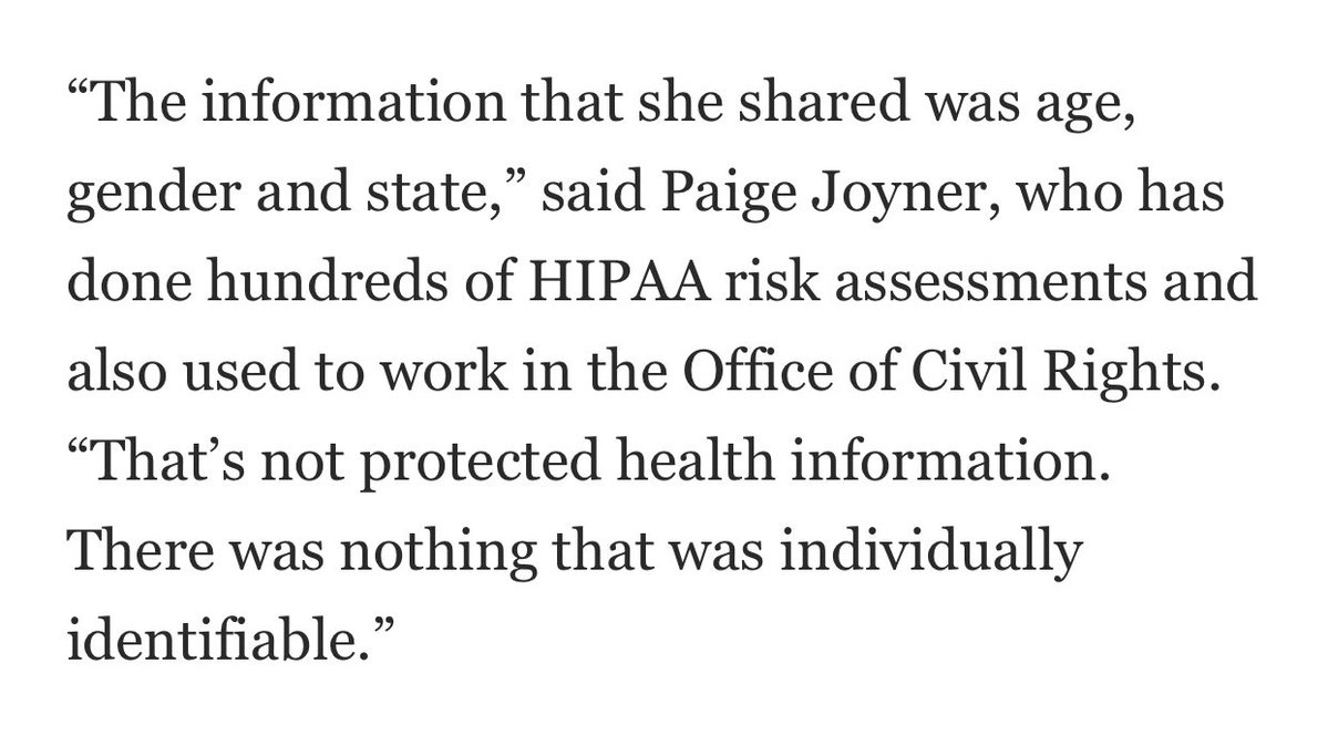 Unless some more unique identifiers were revealed, Dr. Bernard likely didn’t violate HIPAA. This was to punish her. Indiana‘s Republicans think they’re winning, but all they’ll do is lose drs &⬆️woman & infant mortality rates.
🙏🏿God my youngest sis returned to CA to practice.😌