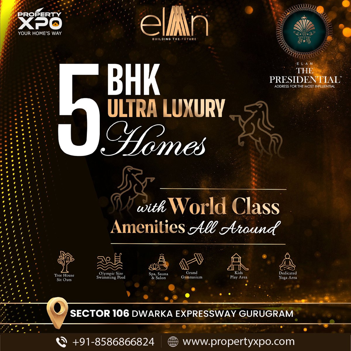 Visit Now: Visit Now : propertyxpo.com/elan-the-presi…
Call us: 8586866824 & Follow: Propertyxpo.com
Elan The Presidential - The Rise of Dwarka Expressway
Elan The Presidential is a posh housing development with all the newest amenities.
#elanthepredential #elan #ElanGroup