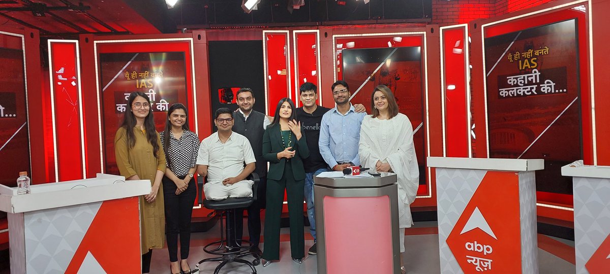 imranszahid's tweet photo. With UPSC Civil Services toppers and my co actor Shruti Sodhi in @RubikaLiyaquat show at ABP News. https://t.co/zY2R7SWB9S
