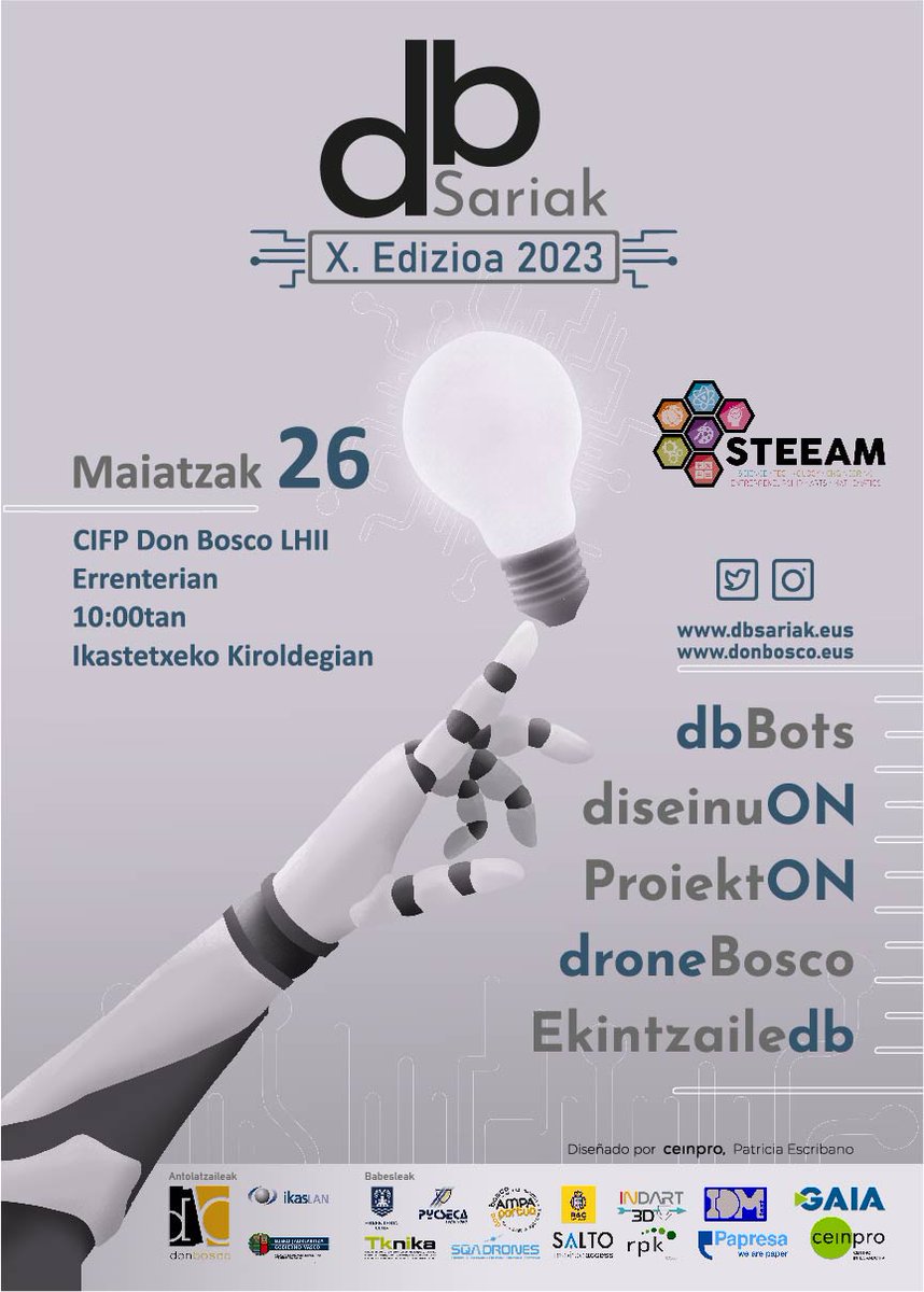 Goiz zoragarria eta emozionantea izan da X. #dbsariak-etakoa. Zoragarria hainbat gizarte eragilek kolaborazioan antolatu dugulako. Emozionantea ikusi dugulako gazteek nolako ilusioz ekiten dioten etorkizuneko erronkei, kezkei.
XI. #dbsariak abian da!
