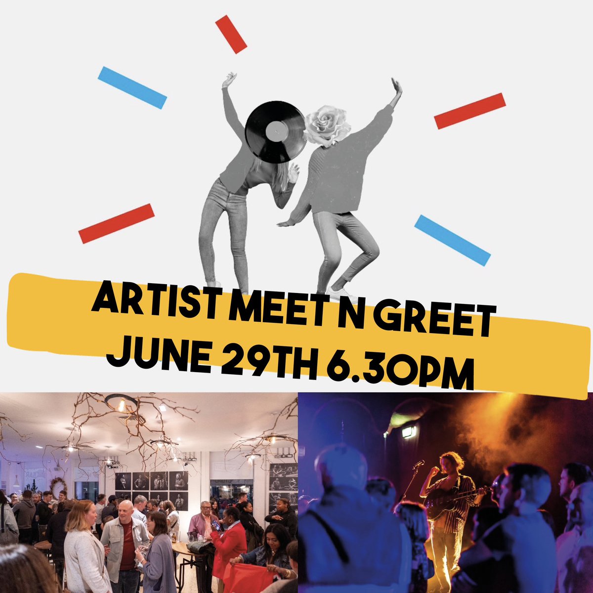 💫 Just over a month until our FREE Artist Meet N Greet!

- Meet Tash our new Creative Director ✅
- Find out more about our vision and how you can be a part of it ✅
- Really useful info on funding opportunities ✅ 
- Connect with other creatives ✅
- Free pizza 🍕 &amp; drink🥤 ✅