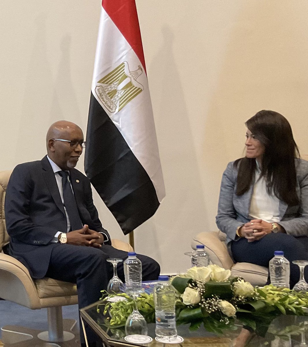 Ilyasdawaleh's tweet image. Thanks dear Minister @RaniaAlMashat for the excellent meeting Closing my #AfDBAM2023´s participation. Agreed to establish a mechanism of bilateral South-South cooperation on reverse leakage &amp;amp; more. #Egypt has a sophisticated inclusive multilateral engagement with Development…
