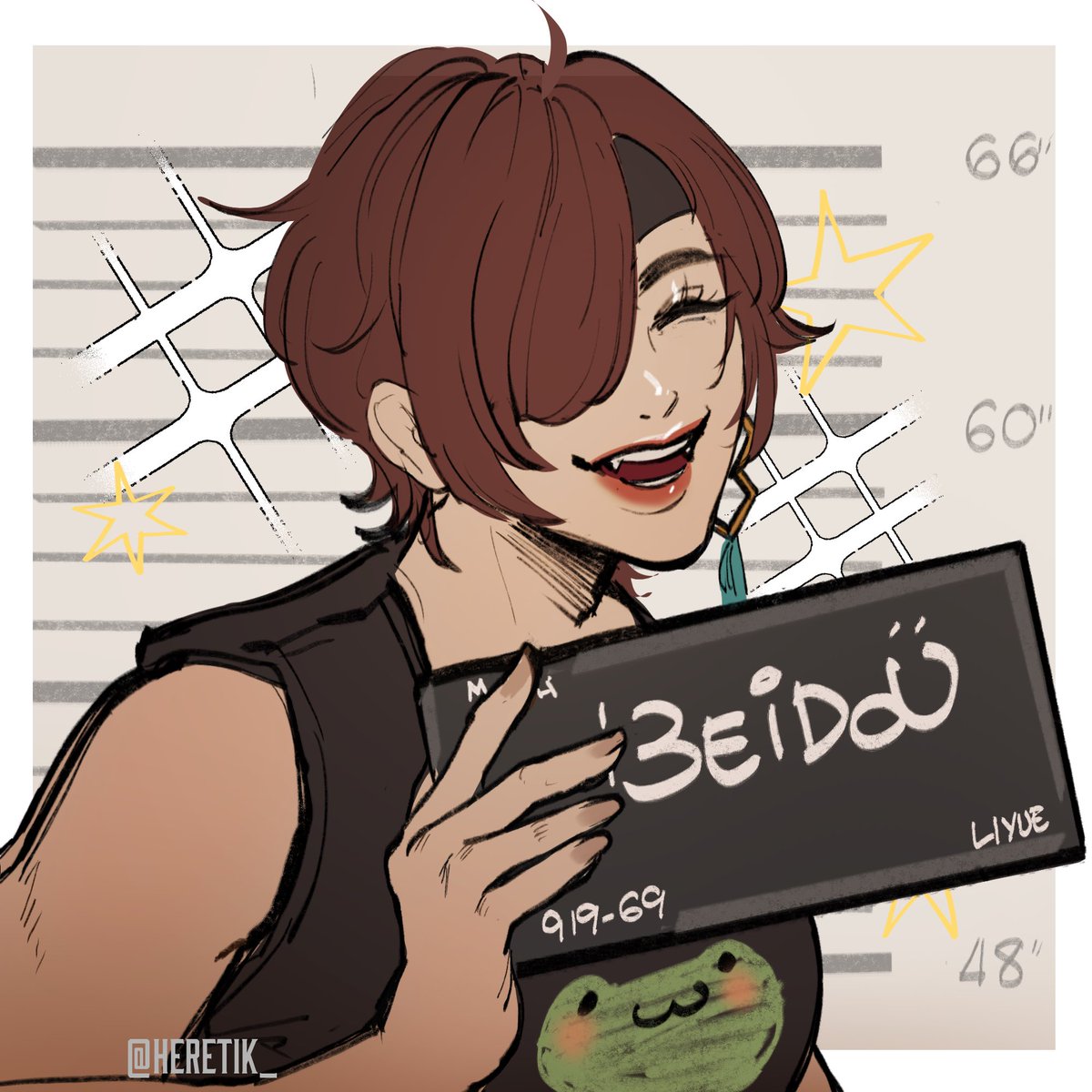HERETIK_'s tweet photo. everyone was thinking it HAHAHA wife tagged me imMEDIATELY 😭

B: First time? 
N: I wrote fourteen of those laws, Beidou. FOURTEEN. 

#beiguang #Ningguang #BeiDou #Genshinlmpact #原神 #凝光 https://t.co/dO0oJtPf75