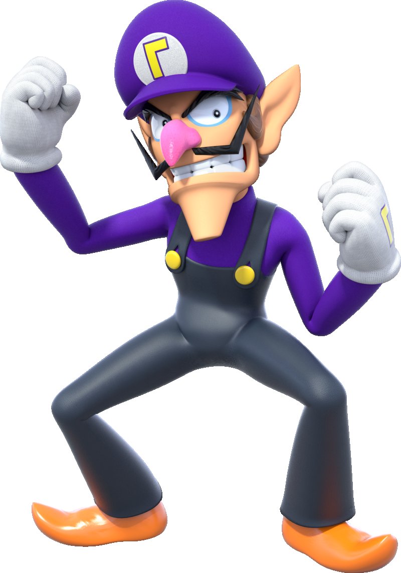 Waluigi's render model has gone through like absolutely 0 design changes its neat