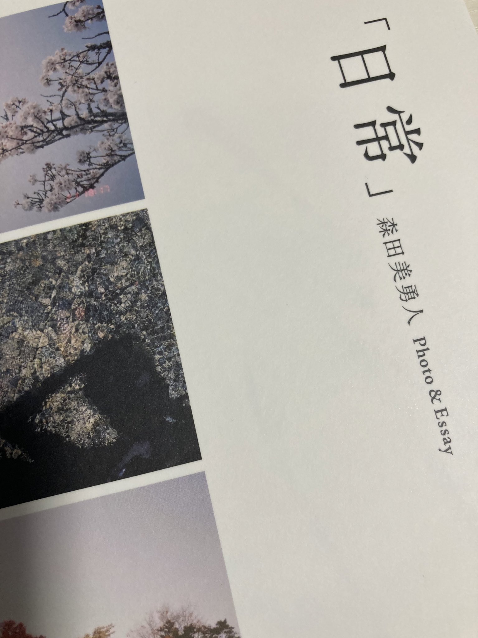 日本製/今治産 森田美勇人 フォトエッセイ 日常 サイン入り | alamiah