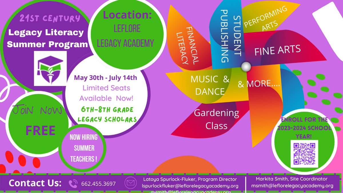 LefloreLegacy's tweet photo. We hope our scholars have an amazing summer! Parents, if you haven't signed  your scholar up for a summer program, there is still time! Visit https://t.co/pNcxShEHuS and secure your spot today! #legacyproud #legacyliteracysummerprogram https://t.co/DLoz0hMZYm