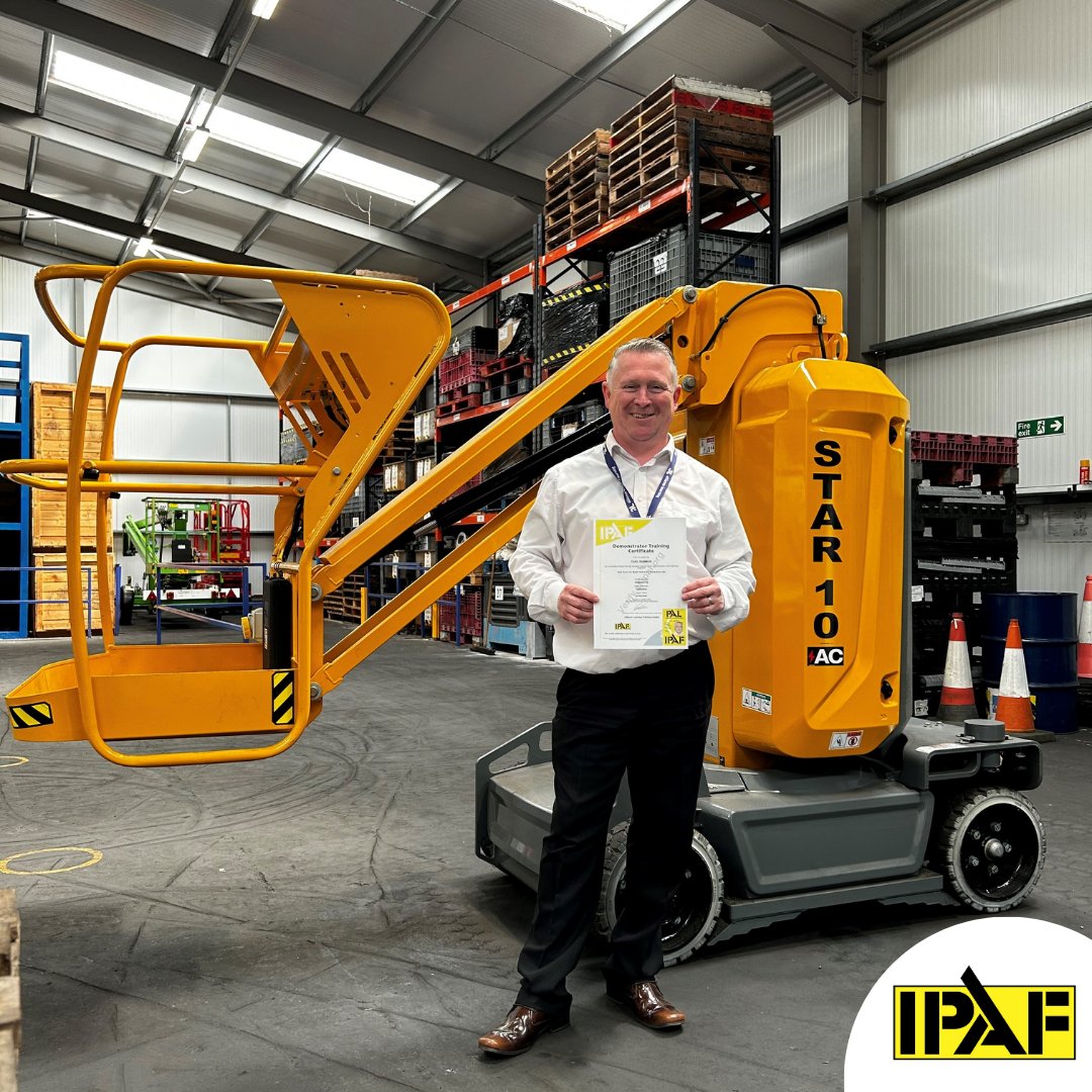 A big Congratulations to our Tutor, Carl. He has completed his IPAF Demonstrator course! 

Well done Carl, from #TeamAlliance 

#StaffDevelopment #ProfessionalDevelopment #UOBGroupApprenticeships #Inspire #Careers #IPAF