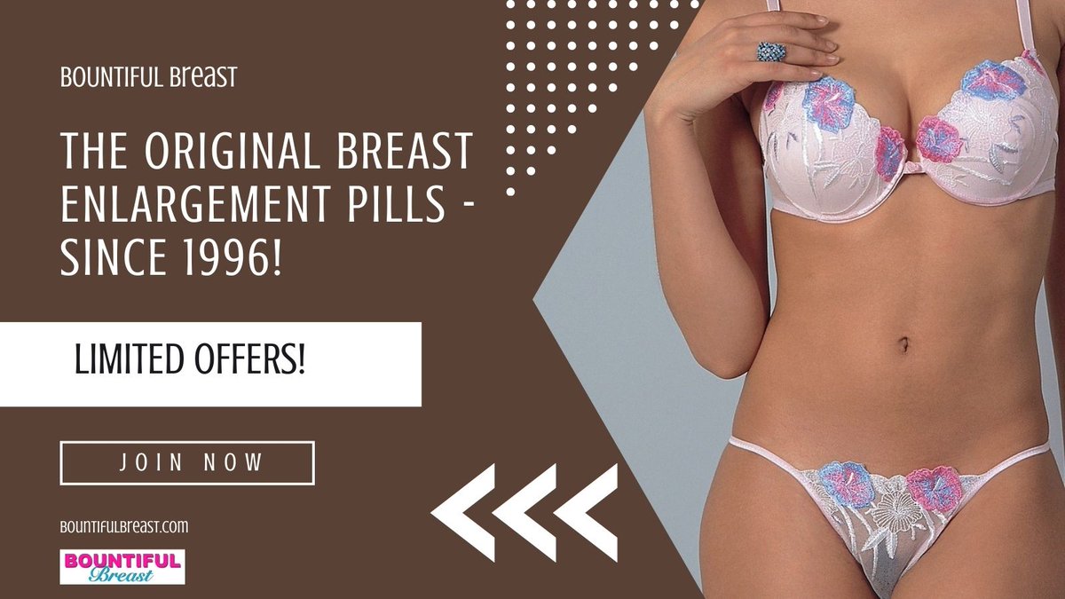 bountifulbreast's tweet image. THE ORIGINAL BREAST ENLARGEMENT PILLS - SINCE 1996
We have helped thousands of customers to achieve the results of the past 26 years that they have been desiring for such a long time without the need for surgical implants or harmful hormones.
#Bountifulbreast #breastgrowth #pills