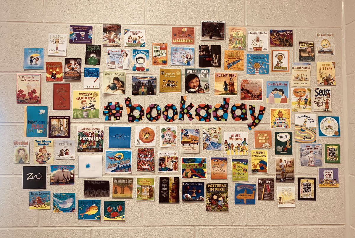 Our #bookaday wall continues to grow! With about a month to go, I wonder what the year end total will be @cedarhollowps @TVDSBLiteracy @TVDSB #thehollow