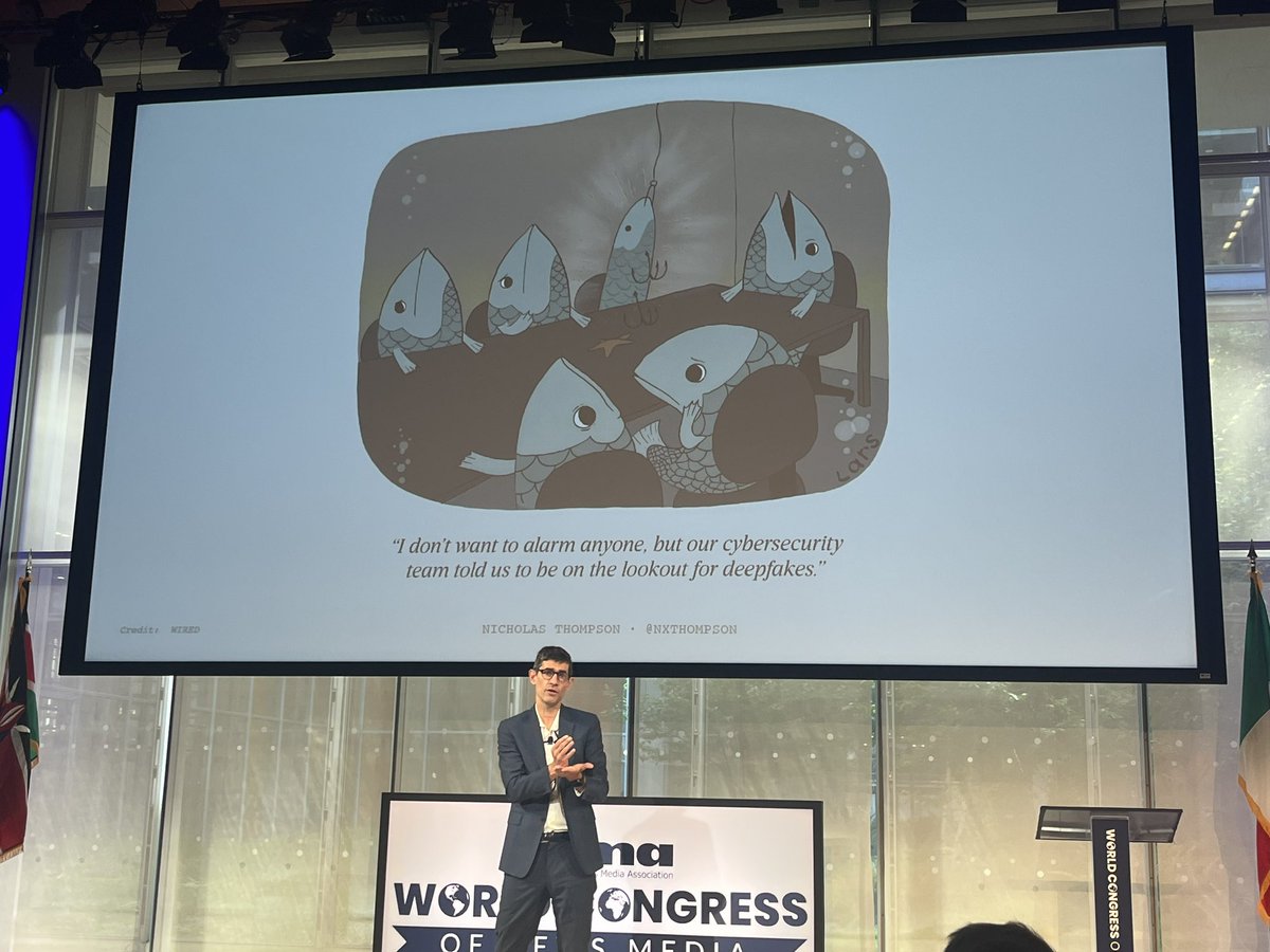 MaximNitsche's tweet photo. At #INMA2023: In a world of Generative AI, *Realness* is going to become increasingly more important. https://t.co/v86KXV4WEK
