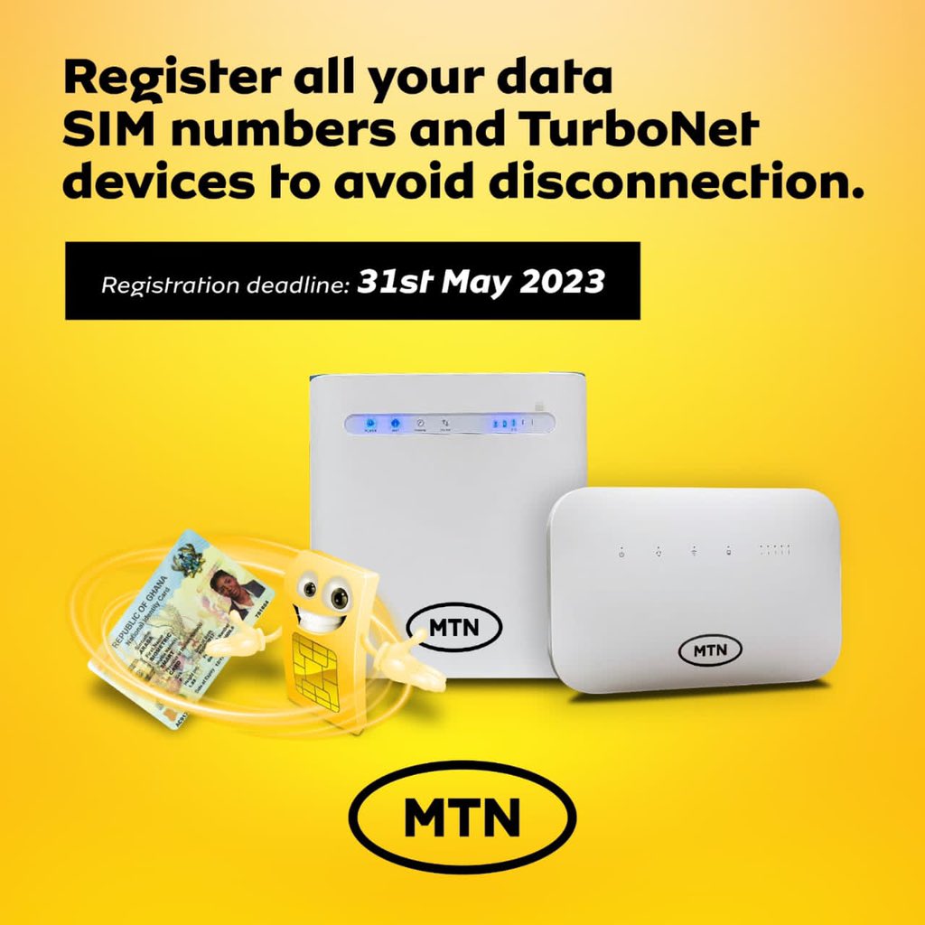 Register all your Data Sim numbers and TurboNet Devices, modem and mifi included #simregistration