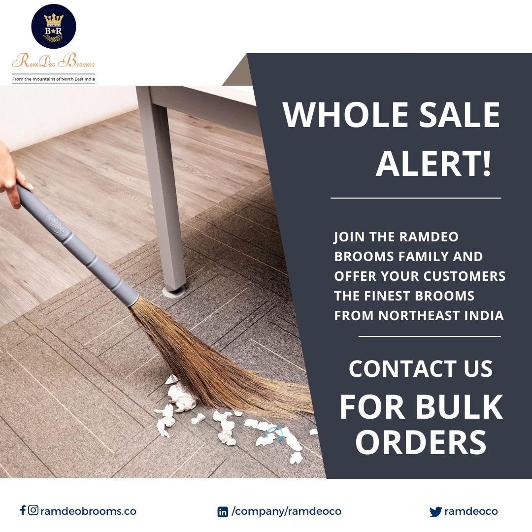 RamdeoCo's tweet photo. At #RamdeoBrooms, we believe in providing the best priced and highest quality brooms to our valued #wholesalers. With our #bulkorders, you can offer your customers brooms that combine durability, efficiency, and unbeatable value. It's time to elevate your broom offerings! 💥💼 https://t.co/H9uedCJLXc