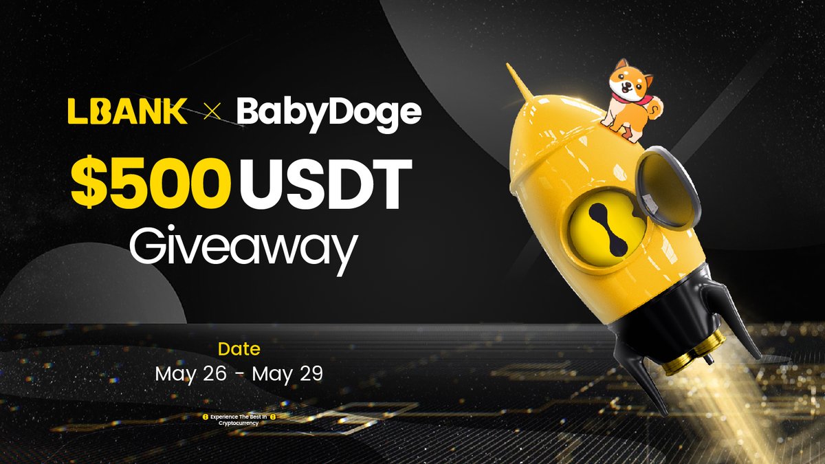 💎Giveaway Time #LBank x #BabyDoge💎

💰10 Winners will receive $50 in $USDT

✅To Enter:
💎Follow <a href="/LBank_Exchange/">LBank.com</a>,<a href="/BabyDogeCoin/">Baby Doge</a> <a href="/BabyDogeSwap/">Baby Doge Swap</a>
💎Like, Retweet, Tag 3 friends 
💎Comment #BabyDogeArmy 

📍Fill:forms.gle/PZkETjuoDGmCox…
⌛️Ends in 3 days!