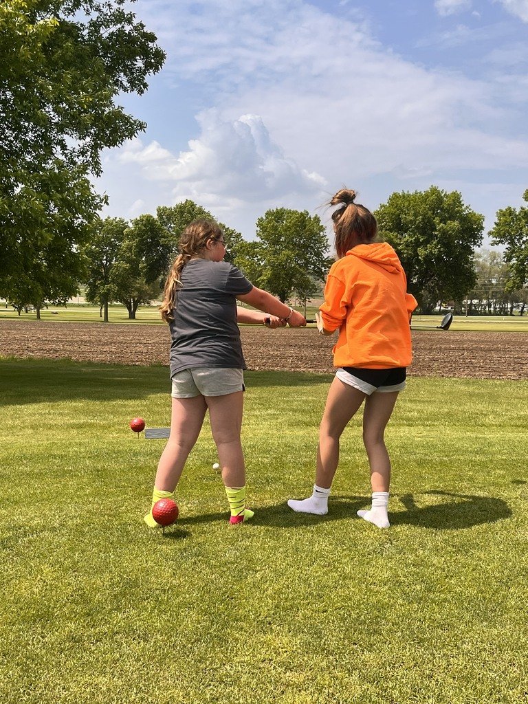 This week a group of students in the middle school got to go golfing as a reward for improved or proficient ISASP scores!
