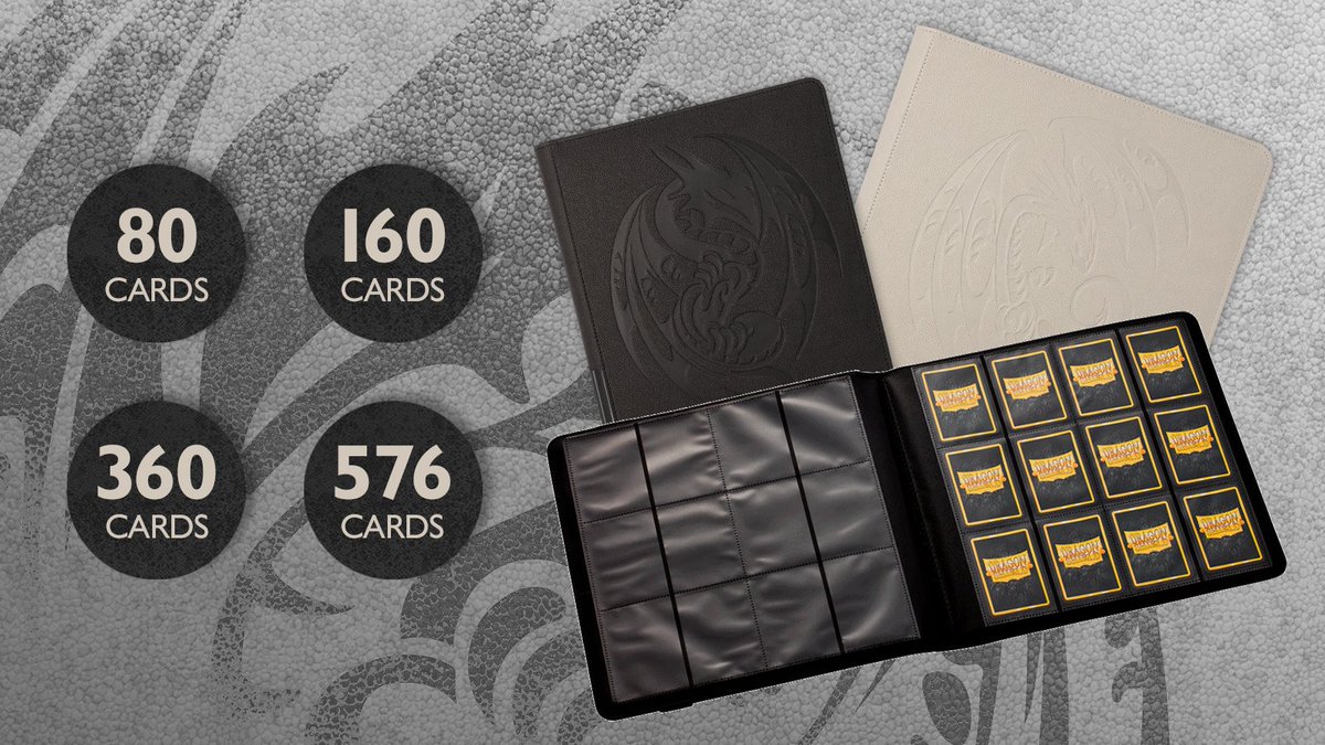 Brand new Card Codex binder colors! Now you can get these fan-favorite binders with an Iron Grey or Ashen White Dragon Skin exterior! 4 sizes!

Giveaway: Win 4 Card Codex binders (sizes of your choice)! Retweet to enter. 
Follow/enable messages, so we can contact you if you win.