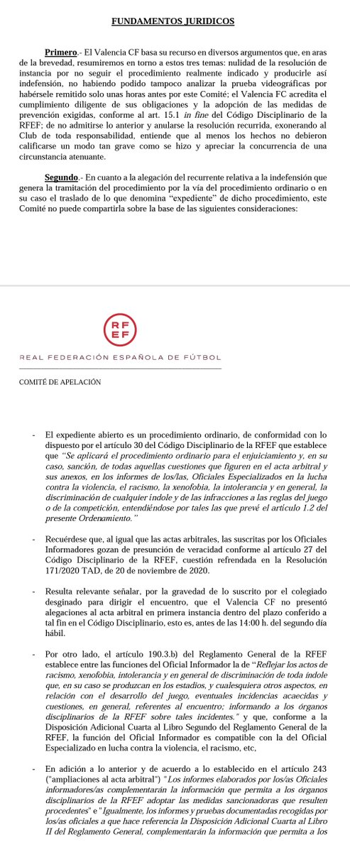 VCF_Blog's tweet photo. El Comité de Apelación estima parcialmente el recurso y rebaja la sanción:
• 3 partidos de cierre parcial grada animación
• Multa pecuniaria de 27.000€
No entrando, en esta resolución, en la solicitud de mediadas cautelares (inadmitidas ayer)
🔗 https://t.co/qEpLa6Vyar https://t.co/Qien1NtzPa