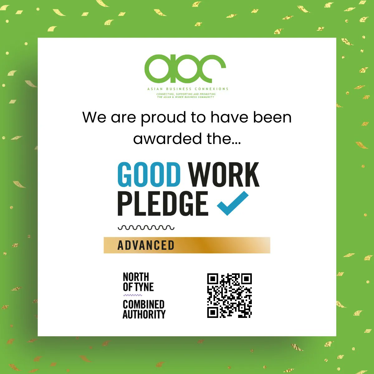 ABConnexions's tweet photo. We are very proud to have recently been awarded the Advanced Good Work Pledge by @NorthTyneCA recognising our commitment to our employees.
#GoodWorkPledge #GoodWorkMatters #ConnectSupportPromote https://t.co/CtTkkRSw5I