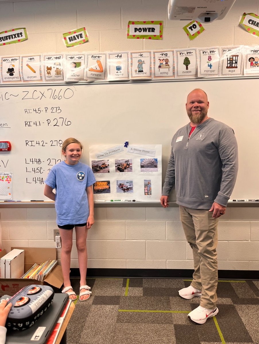 BCSRedmen's tweet photo. 💥 Mrs. Walker’s fourth-grade ELA classes took their research projects to the next level! 🤯 From posters to slides and even guest speakers, the students shared their passions with the class in a unique and inspiring way. 👏 🤩 #RedPride https://t.co/tVOkRp0MH1