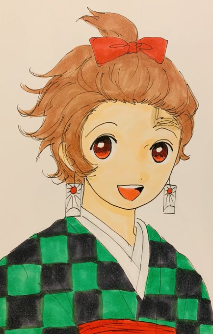 「kamado tanjirou brown hair」Fan Art(Latest)｜5pages