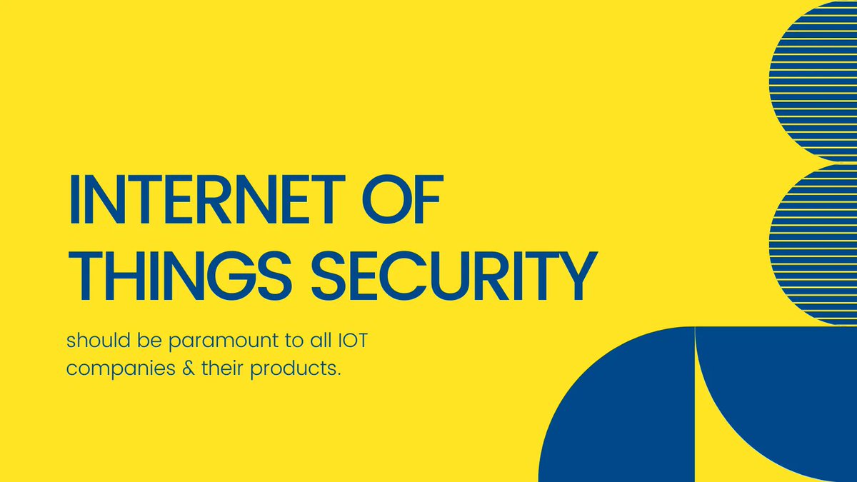 securedbydesign's tweet photo. "With the rise in IoT and smart devices being sold in the UK market [...] it’s important for companies to ensure their IoT products are built as securely as possible..."

Full story = https://t.co/WzP5FbxfLC

#iot #cybercrime #internetofthings #security #cybersecurity https://t.co/UoyWszhhEY
