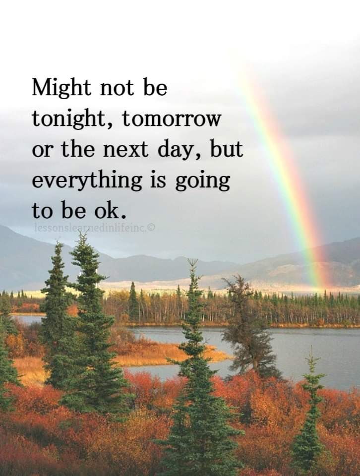 Dearest Friends...
Look for those rainbows...

Might not be tonight, tomorrow or the next day, but everything is going to be ok...   

💜lessons
learnedinlifeinc

#IDWP
#LOVETRAINFROMIRAN
#JoyTrain 
🚂💜🪄💫🌟🌻✨🌈🦋