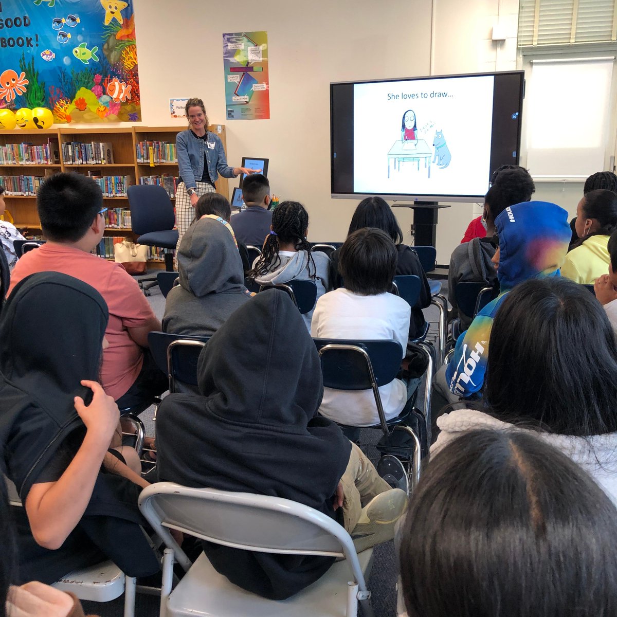 AnOpenBookFoundation (@aobfound) on Twitter photo Thanks to best-selling author Sara Shepard who met with Jackson Rd 5G to share PENNY DRAWS A BEST FRIEND. Students were engaged with her genuine nature, humor, and great Q&A. Our gratitude to the school, especially Ms. Wilson!@penguinrandom <a href="/velasquez_mcps/">Paola Velasquez</a> <a href="/AOBFound/">AnOpenBookFoundation</a> <a href="/sarabooks/">Sara Shepard</a> Thanks to best-selling author Sara Shepard who met with Jackson Rd 5G to share PENNY DRAWS A BEST FRIEND. Students were engaged with her genuine nature, humor, and great Q&A. Our gratitude to the school, especially Ms. Wilson!@penguinrandom <a href="/velasquez_mcps/">Paola Velasquez</a> <a href="/AOBFound/">AnOpenBookFoundation</a> <a href="/sarabooks/">Sara Shepard</a>