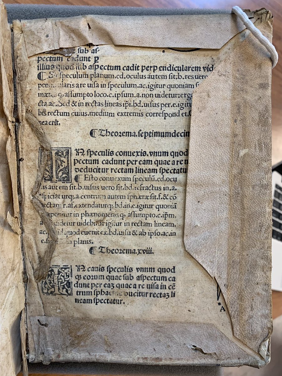 Been a bit since I’ve shown some #fragmentology here is some printed binding waste in which the cover boards are made of built-up recycled pages- enjoy!