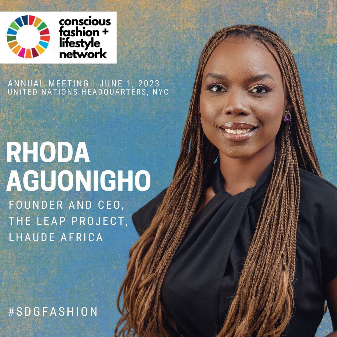 Pleased to announce that I will be speaking at the United Nations Conscious Fashion and Lifestyle Network Annual Meeting on June 1st at the United Nations Headquarters in NYC. Watch the meeting live on UN Web TV #SDGFashion #CFLNetwork